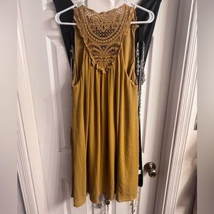 Large, cute yellow summer dress